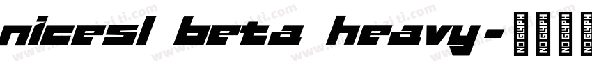 nicesl beta heavy字体转换